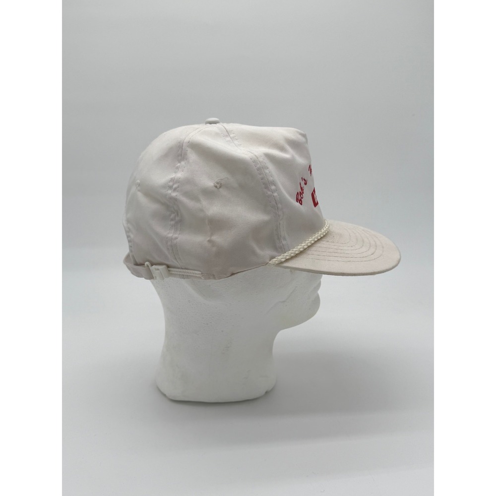 Vintage Bob's Heating & Air Bryant Strapback Hat White USA Workwear - Picture 6 of 9